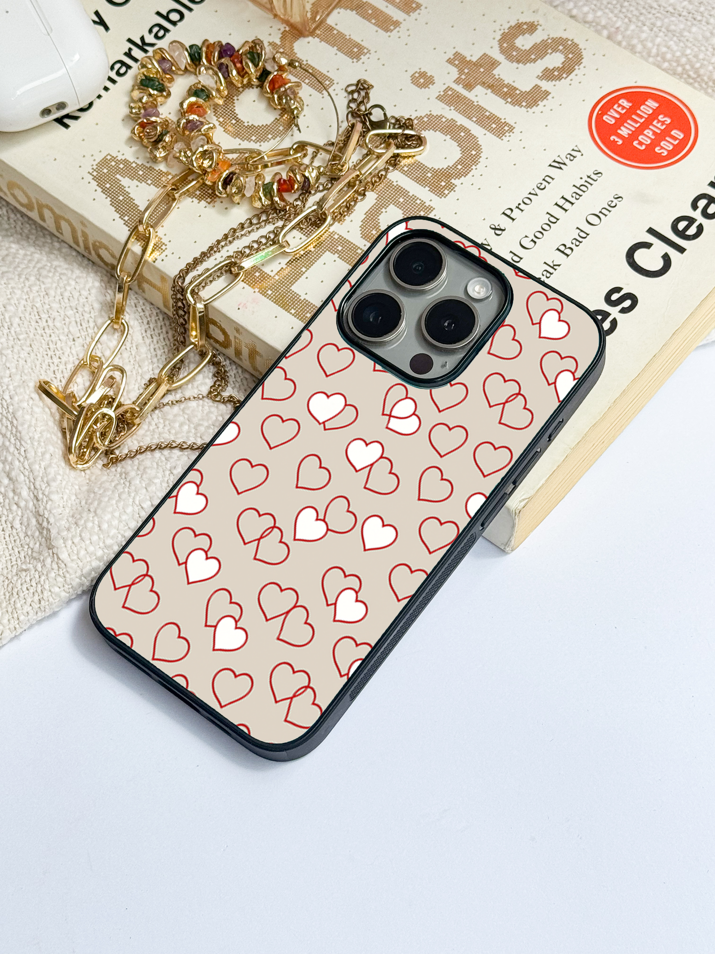 Puzzled Hearts Back Cover For iPhone 11,12,13,14,15,16 Models