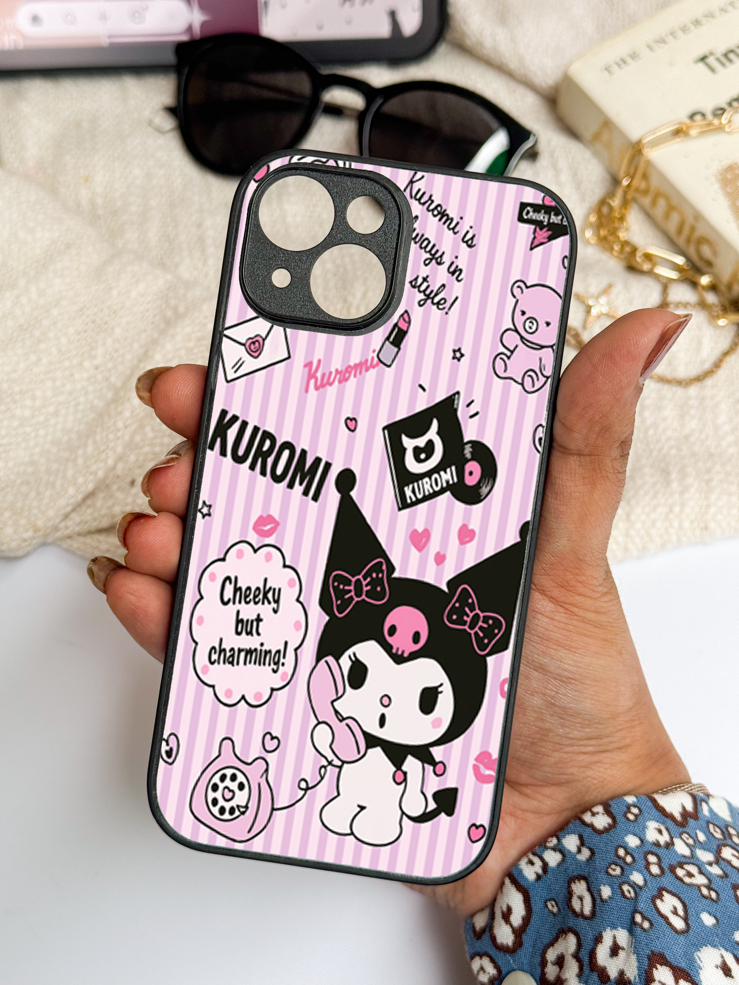 Kuromi Cat Back Cover For iPhone 11,12,13,14,15,16 Models