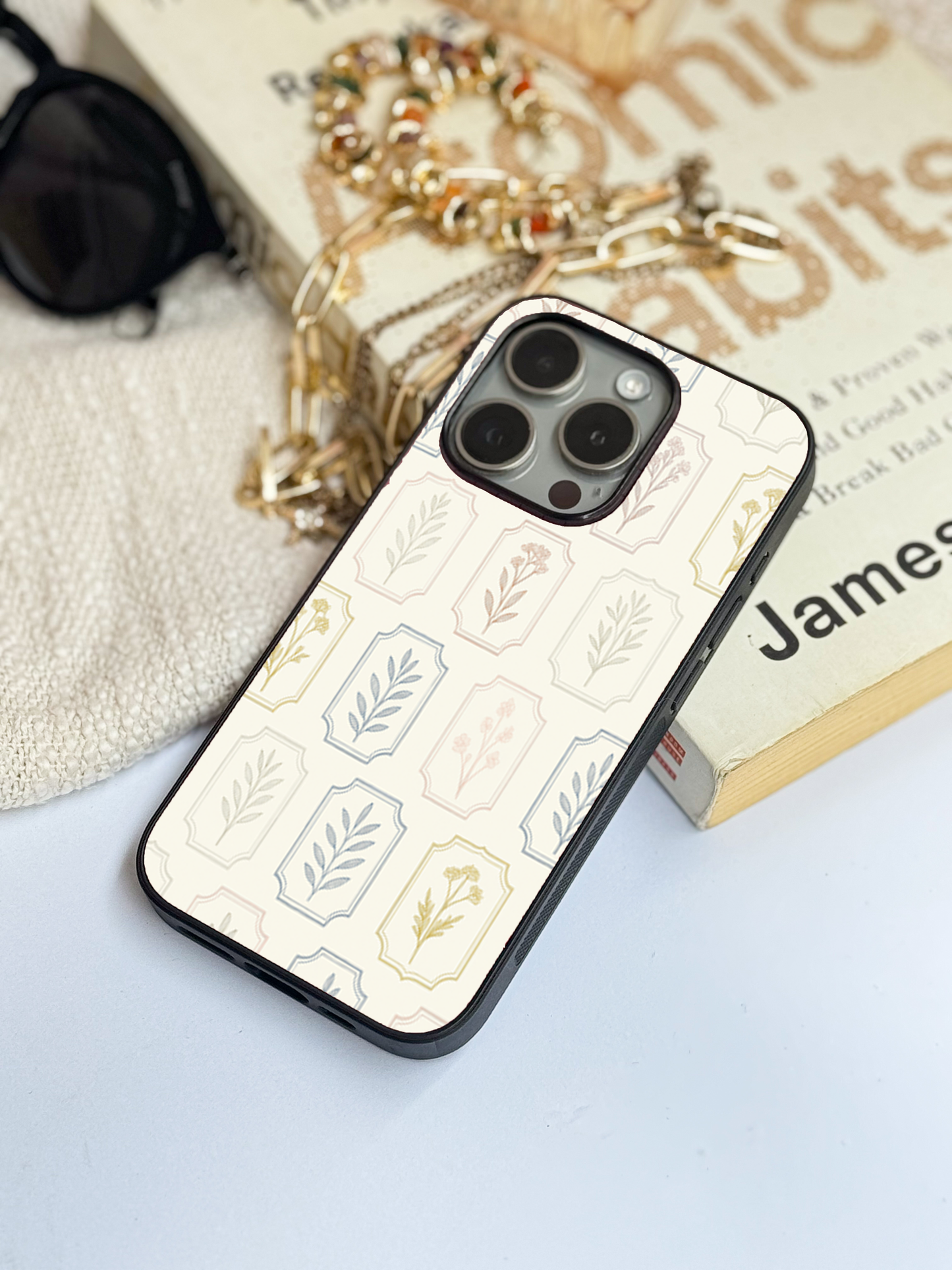 The Petal Grid Back Cover For iPhone 11,12,13,14,15,16 Models