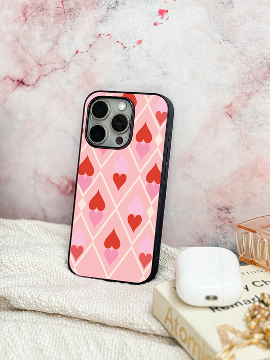 Hearts Play Cover For iPhone 11,12,13,14,15,16 Models