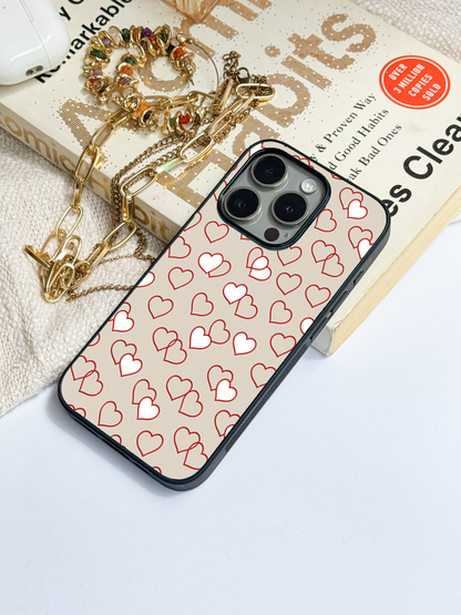 Puzzled Hearts Back Cover For iPhone 11,12,13,14,15,16 Models