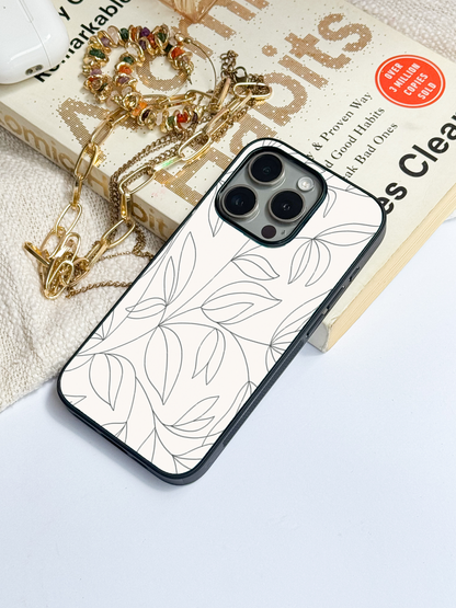 The Petal Sketch Cover For iPhone 11,12,13,14,15,16 Models