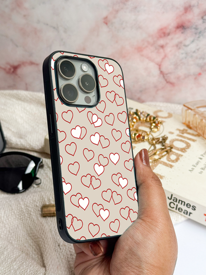 Puzzled Hearts Back Cover For iPhone 11,12,13,14,15,16 Models