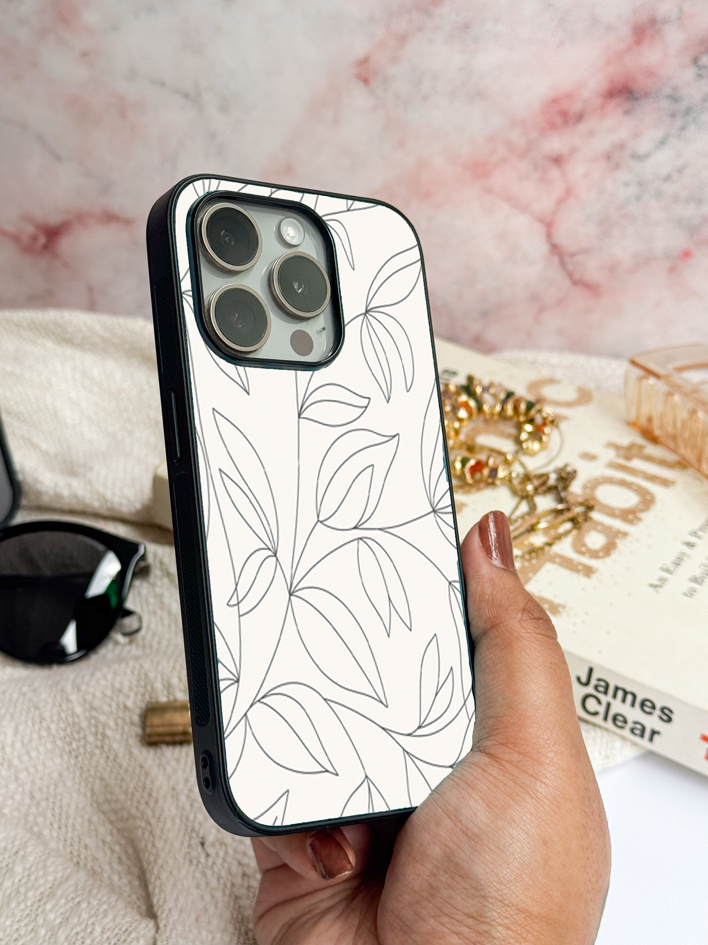 The Petal Sketch Cover For iPhone 11,12,13,14,15,16 Models