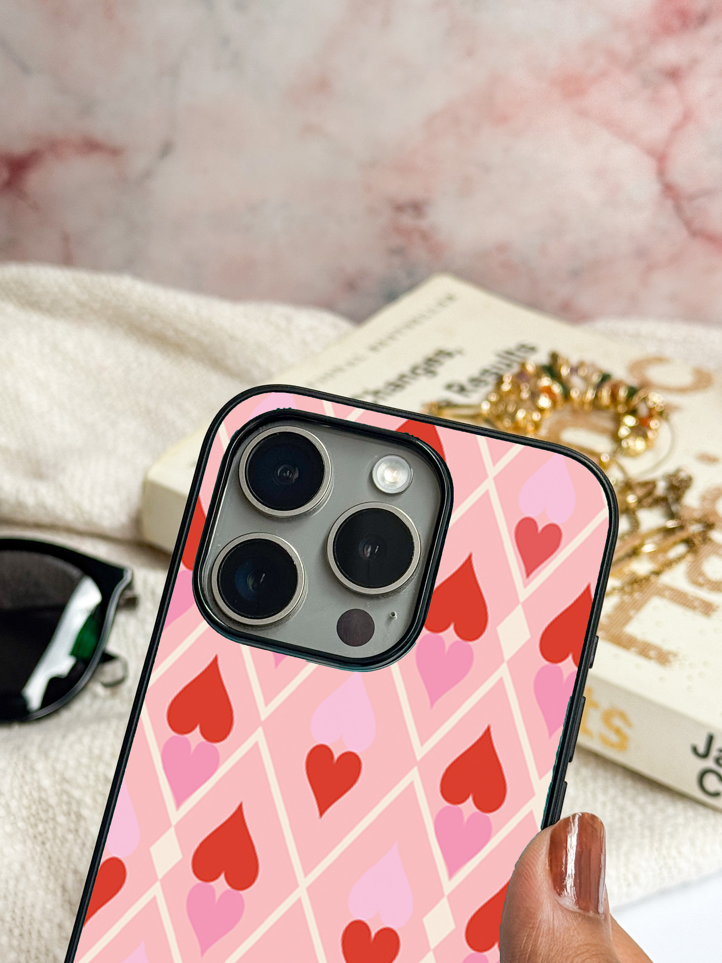Hearts Play Cover For iPhone 11,12,13,14,15,16 Models