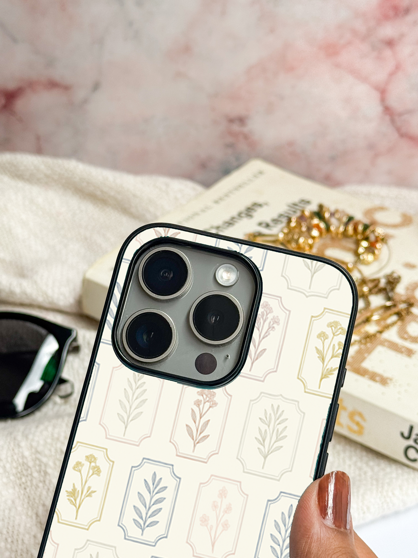 The Petal Grid Back Cover For iPhone 11,12,13,14,15,16 Models
