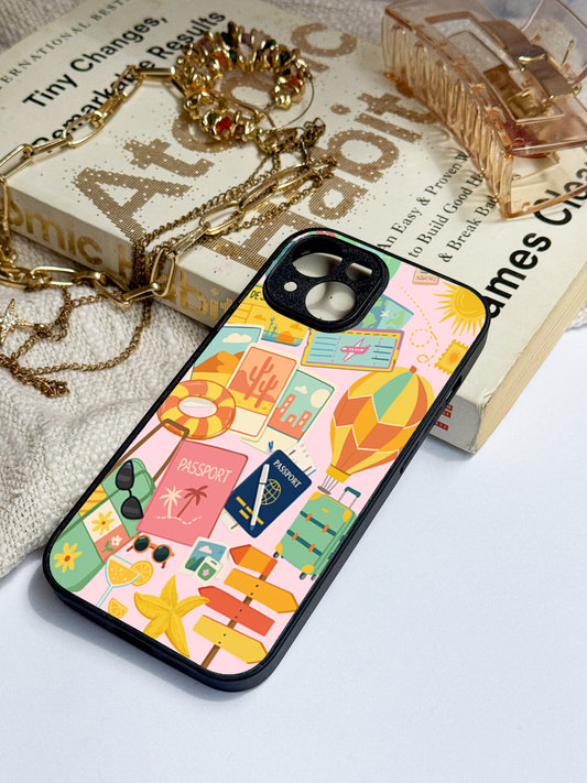 I LOVE TREVALING Cover For iPhone 11,12,13,14,15,16 Models