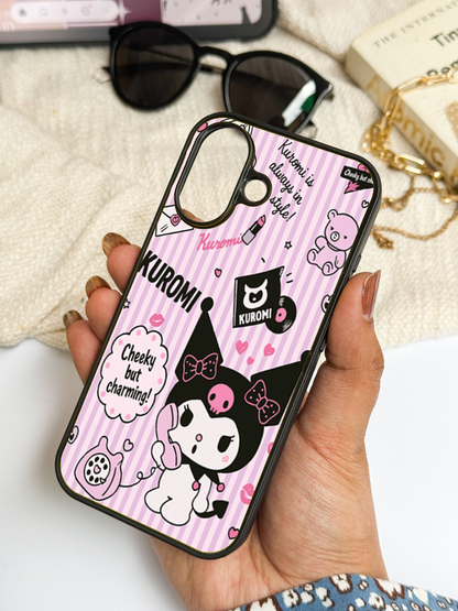Kuromi Cat  Back Cover For iPhone 11,12,13,14,15,16 Models