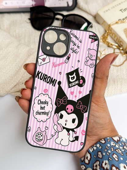 Kuromi Cat  Back Cover For iPhone 11,12,13,14,15,16 Models