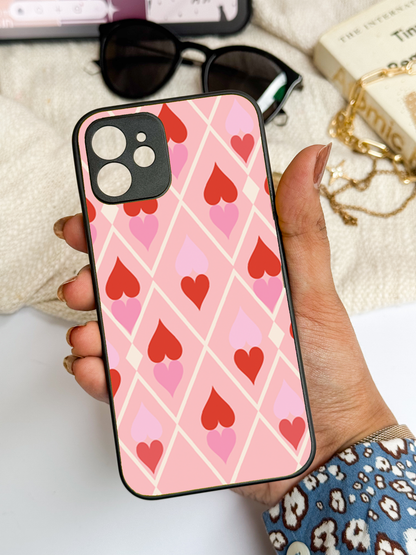 Hearts Play Cover For iPhone 11,12,13,14,15,16 Models