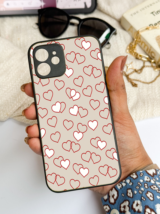 Puzzled Hearts Back Cover For iPhone 11,12,13,14,15,16 Models