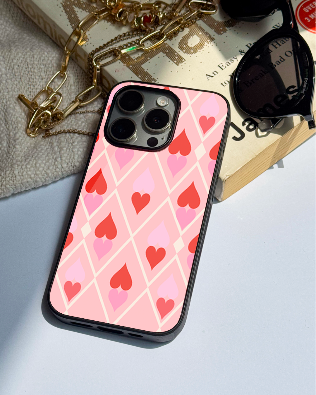 Hearts Play Cover For iPhone 11,12,13,14,15,16 Models